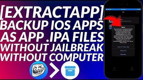 How to backup iOS App to iPA with ExtractApp No Jailbreak | Backup iPhone Apps | Full Guide