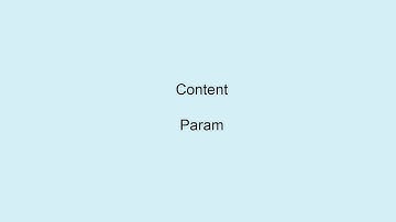 SCXML Tutorial. Content. Param