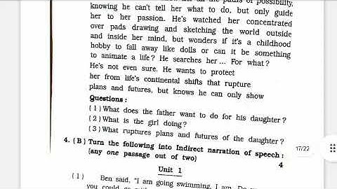 class 8th English Navneet Assignment semester 2 part 4 #english