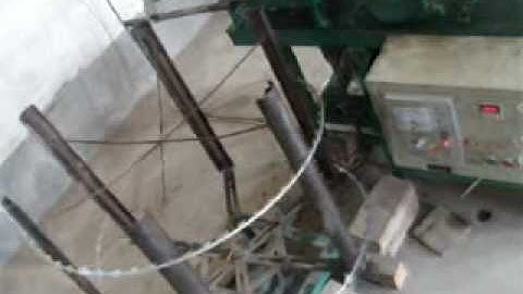 the two step to produce the razor wire mesh