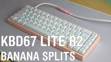 KBD67 Lite R2 with C³ Banana Splits Typing Sounds