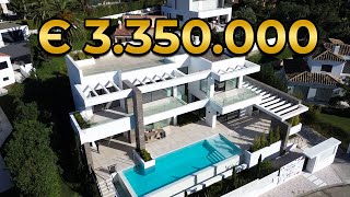 Touring 3.3M Beachside Villa For Sale With Sea Views Costa Del Sol, Spain