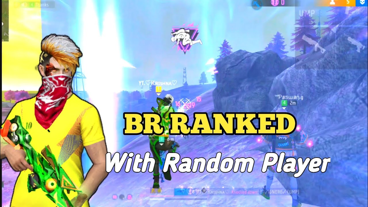 BR Ranked With Random Player 🥷 || Krishna Gamer with Random Player 🎮 # ...