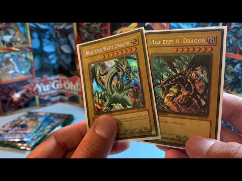 2002 Yugioh Greatness x2: Red Eyes B Dragon AND Blue Eyes White Dragon Tin Opened!!! Awesome Pulls!!