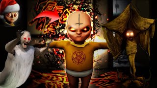 All Scary Baby Chase & Jumpscares Giant Baby In Yellow New Update - Dark Whispers Revealed