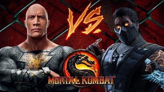 Black Adam Vs Sub Zero - Mortal Kombat 9 Mod