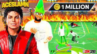 I WENT STREAK HUNTING WITH THE MICHAEL JACKSON OF 2K ACESLAMMN AND WON 1 MILLION VC ON NBA 2K26!