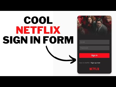 Build Cool Netflix Sign In Form Design Using HTML And CSS | Beginners Guide |