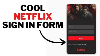 Build Cool Netflix Sign In Form Design Using HTML And CSS | Beginners Guide |