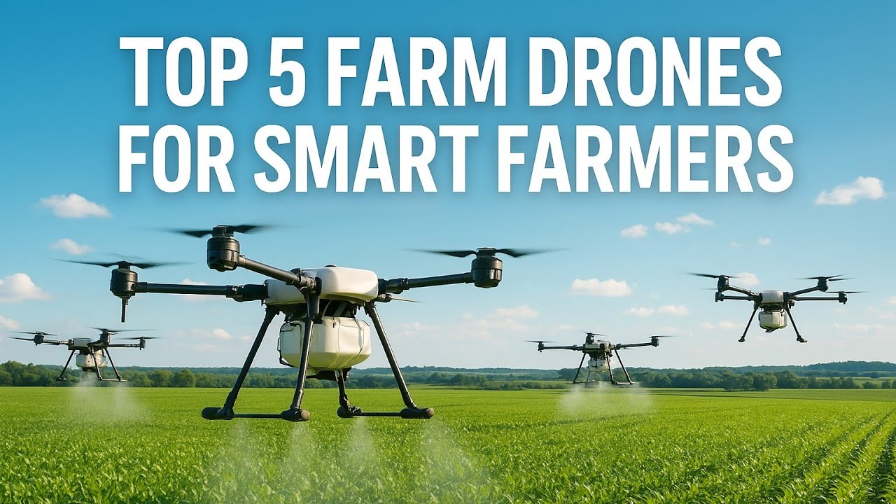 Top 5 Agricultural Drones Revolutionizing Farming in 2025 | Smart Farming Technology Explained