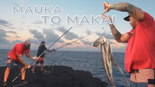 OVERNIGHT ULUA FISHING CAMP ON THE BIG ISLAND OF HAWAII- RED FISH ACTION