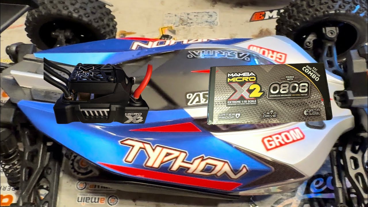 Sistema Brushless Impermeabile 5300Kv Scala 1/18 ESC Castle Creations Mamba Micro X2 Impermeabile Per Modelli 1/18, Brushless 5300Kv Motore Brushless 220 V