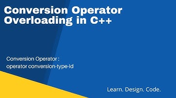 Conversion operator overloading in C++ #conversionoperator #overloadingconversionoperator