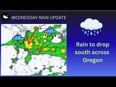 Portland Weather, Steady Rain Wednesday Update!!