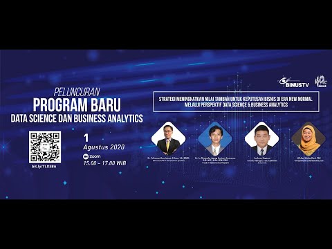 Live Streaming Peluncuran Program Baru BINUS University: Data Science dan Business Analytics