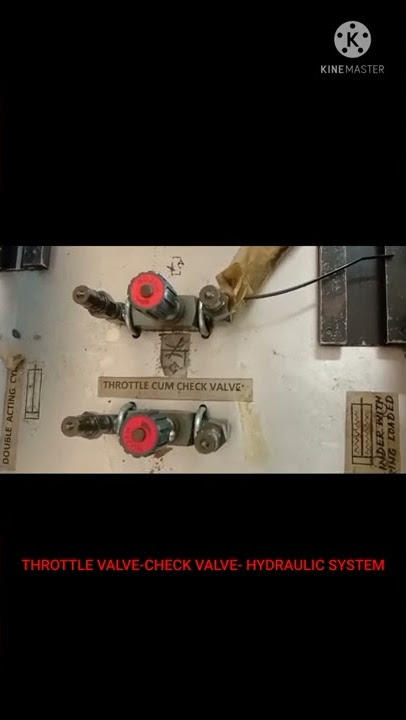 Throttle valve-Check valve-Hydraulic System
