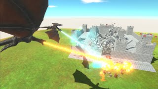 DRAGONS ATTACK THE CASTLE - NEW UPDATE Animal Revolt Battle Simulator screenshot 4