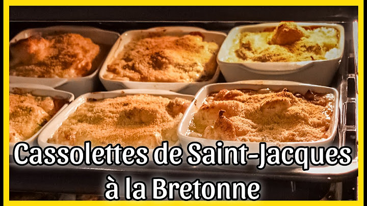 Recette de CASSOLETTES de Saint-Jacques Façon Bretonne