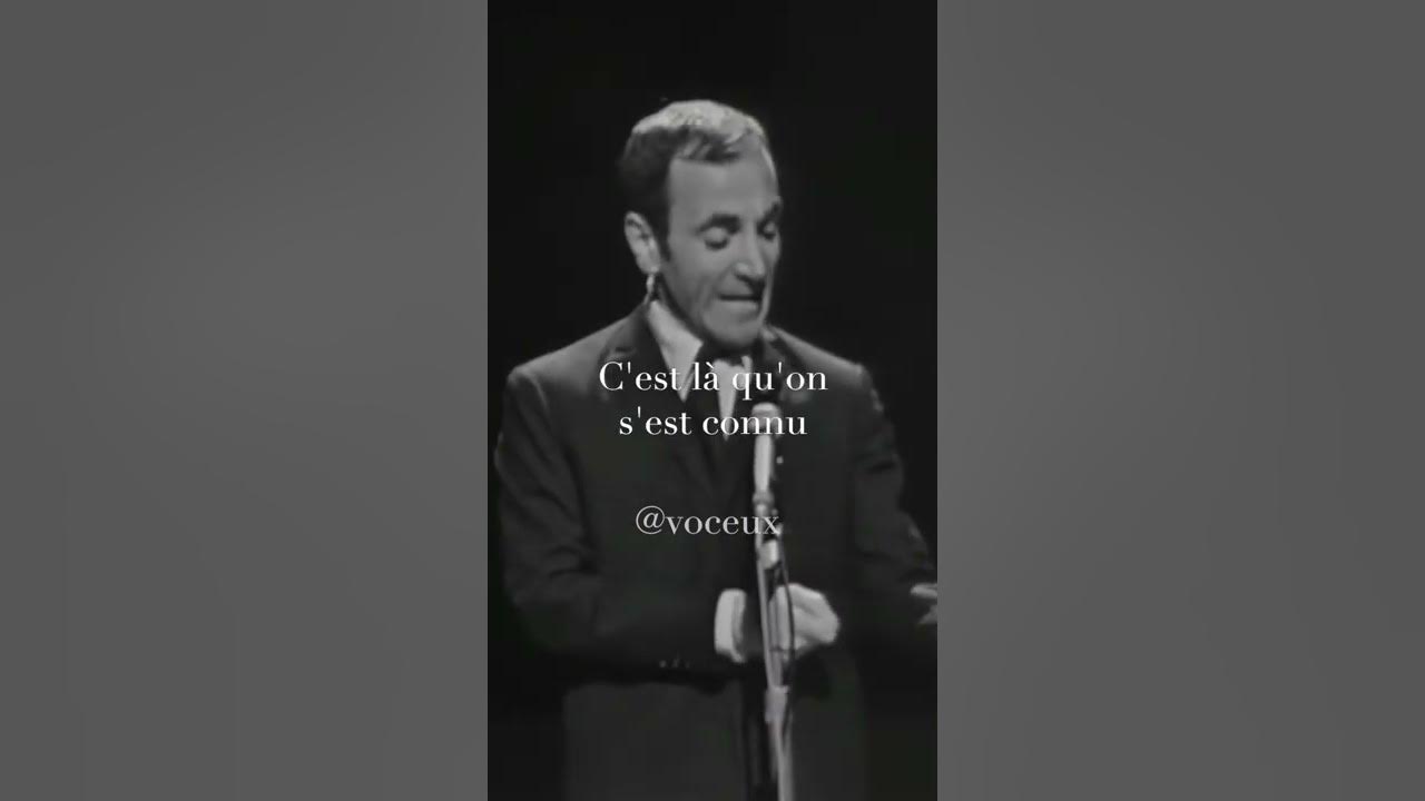 Charles Aznavour - La bohème #acapella #voice #voceux #lyrics #vocals #music