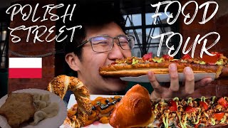 POLISH STREET FOOD TOUR   Zapiekanki, Kotlet, Obwarzanki and TRADITIONAL FOODS in KRAKOW, POLAND!