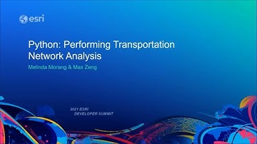 Python: Performing Transportation Network Analysis