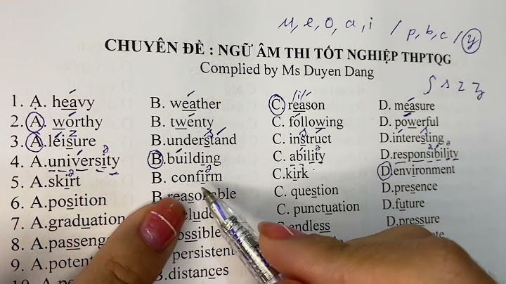 Bài tập trọng âm tiếng anh thi đại học năm 2024