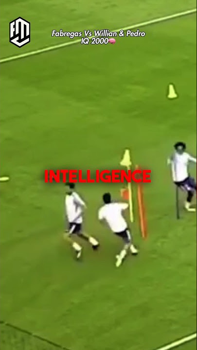 Ceck Fabregas Intelligence In Football Training ⚽️🤯 #footballtraining #football #shorts