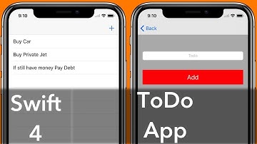 ToDo App (Swift 4 + Xcode 9.0)