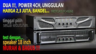 2 Power 4CH Unggulan , Bertenaga, Harga terjangkau , Firstclass FC A5260