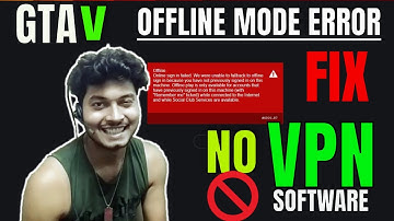 GTA 5 "offline mode could not establish connection ERROR FIX" #without using #vpn ll borntoplaygames