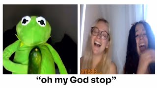 Kermit's scaring me hey Brian check it out