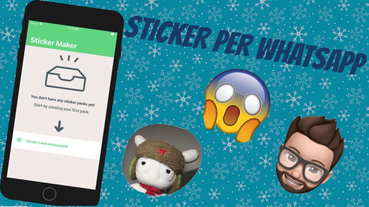 Come fare sticker su WhatsApp iPhone Con STICKER MAKER ...