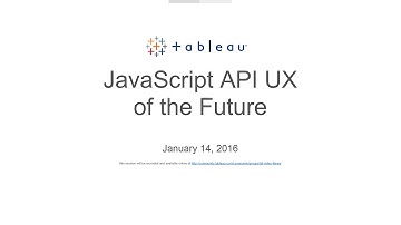 Think Data Thursday: JavaScript API UX of the Future