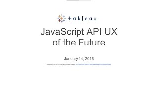 Think Data Thursday: JavaScript API UX of the Future screenshot 5