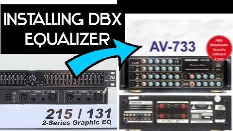 Installing dbx 215 graphic equalizer into Sakura AV733 Amplifier. Quick Tutorial Video