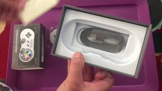 SF30 Pro Bluetooth Gamepad by 8Bitdo unboxing