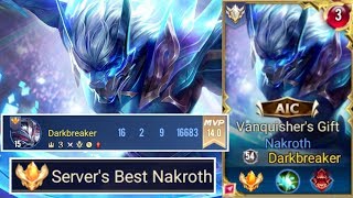 TOP NAKROTH 16 KILLS 1V9 - BEST NAKROTH Gameplay | AoV | 傳說對決 | RoV | Liên Quân Mobile