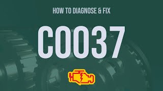 How to Diagnose and Fix C0037 Engine Code - OBD II Trouble Code Explain