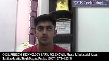 PHP Training in Mohali |  CGC Landran | Student Feedback | Mayur