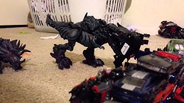 Transformers V- age of extinction stop motion battle