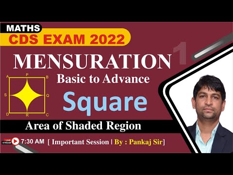 Square - Mensuration | Complete Mensuration ( क्षेत्रमिति ) Up to CDS Level #02 |By Pankaj Sir