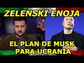 ZELENSKI se enfurece por el plan de Elon Musk para la resolución pacífica en Ucrania; ASÍ respondió