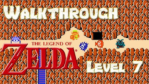The Legend of Zelda (NES) Gameplay & Full Walkthrough of Level 7 Dungeon - The Demon Level