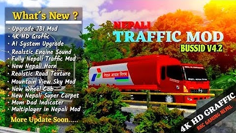 New Nepali Traffic Mod For Bussid V4.2 😲|| Nepali Traffic Mod For Bus Simulator Indonesia || BY RKC