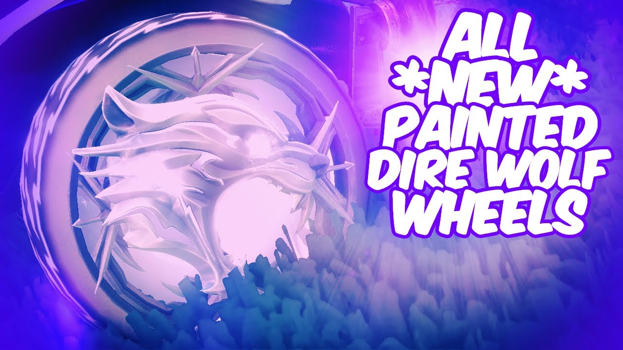 ALL *NEW* PAINTED DIRE WOLF WHEELS! (Rocket League v1.85 Update) YouTube