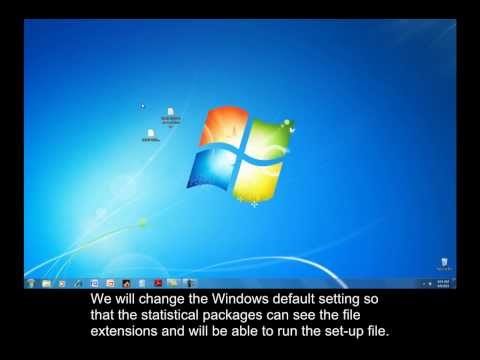 Windows 7에서 파일 확장자보기 옵션 재설정