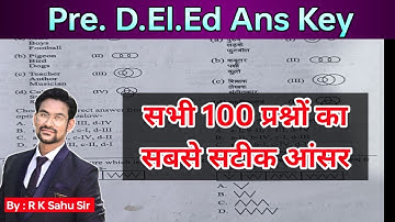 Pre DElEd 2025 ans key 2025 | model ans set a b c d | old que paper |