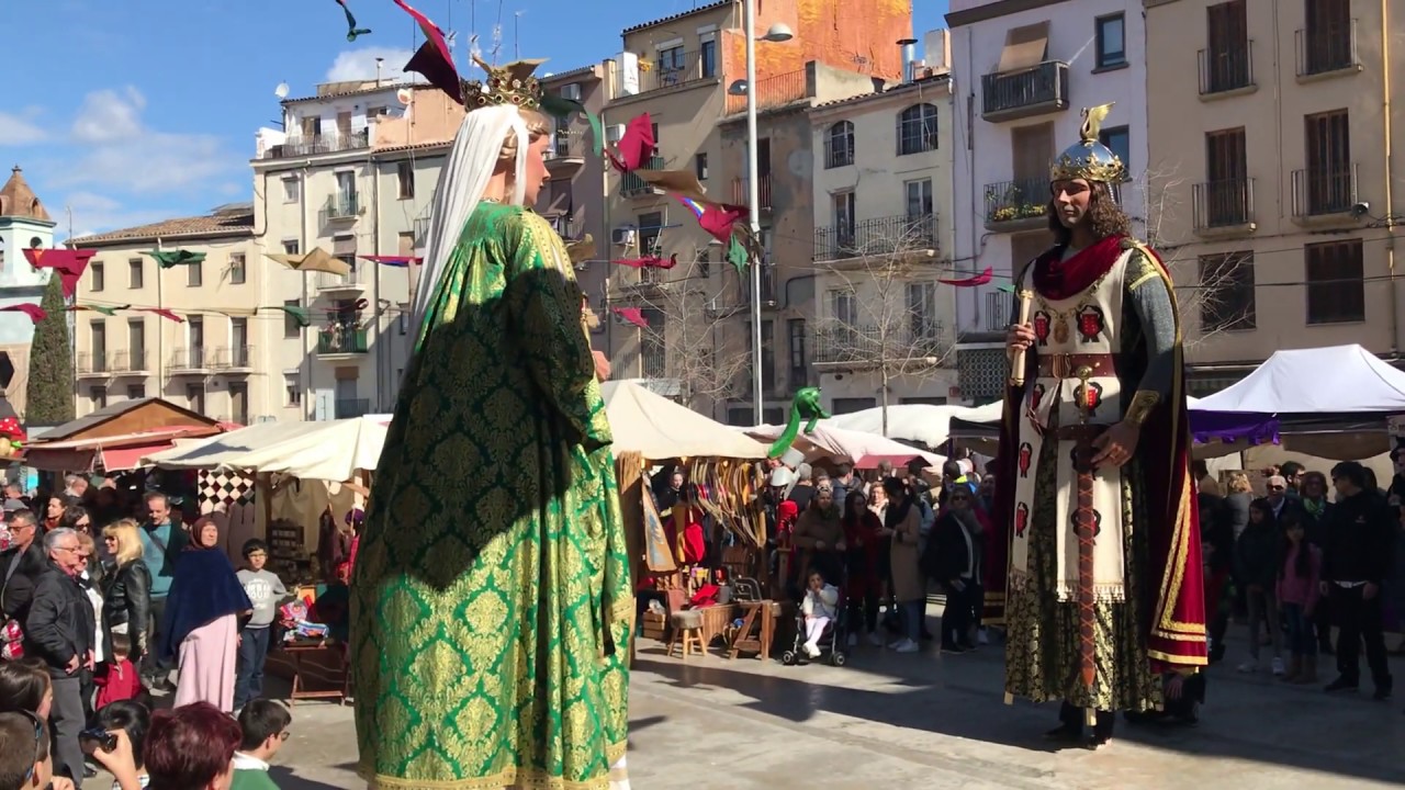 Ball dels Gegants de Montcada i Reixac - Fira de l'Aixada de Manresa (1/3/2020)