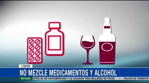 Mezclar medicamentos con alcohol puede dañarle estas fiestas