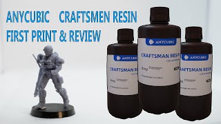 Anycubic Craftsmen Grey Resin First Print &amp; Mini Review ft-Sonic Mini 8k Resin Printer